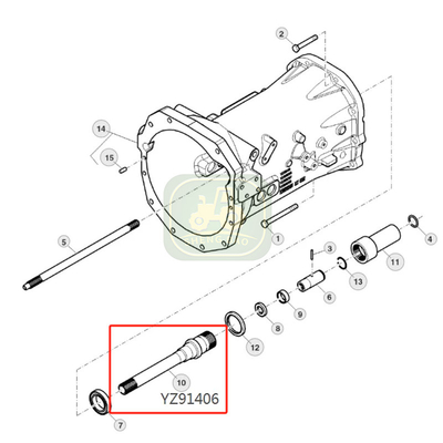YZ91406  için kuru debriyaj ön reaksiyon giriş parçaları