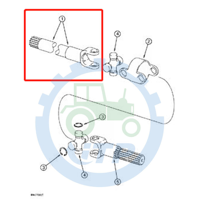Beko 590SL 590SM 590L Ön Aks Uzun Mil 195212A1