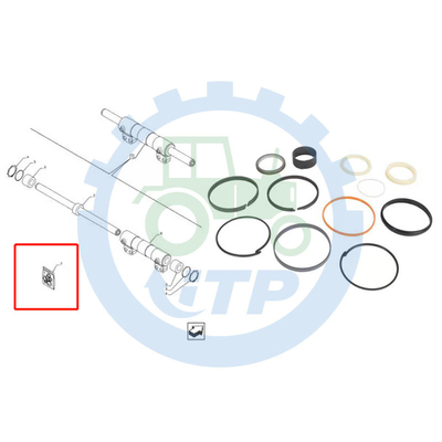 580N 580SN 580SN WT Conta Kiti 84257788 38.1MM ÇUBUK X 76,2MM DELİK