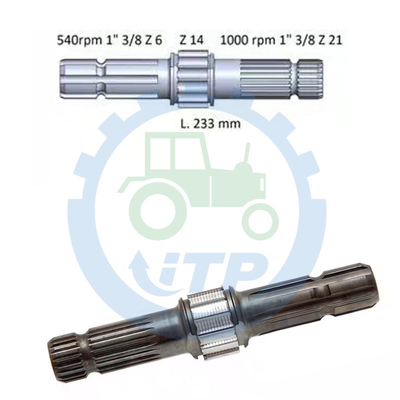 L173241 Traktör Yedek Parçaları  6430 6100 7230 6125M 6330 PTO Mili 3.7KG